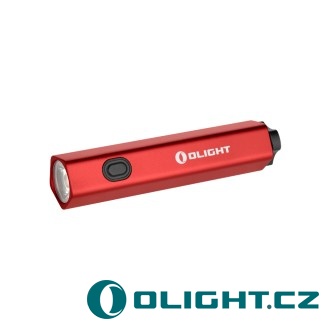 Kapesní baterka Olight Diffuse - červená