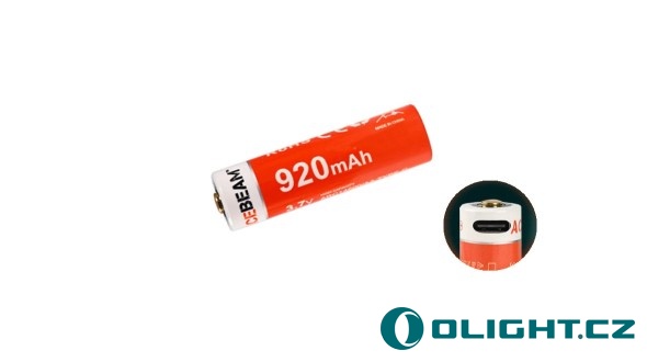 USB Akumulátor AceBeam 14500 920mAh (Li-Ion)