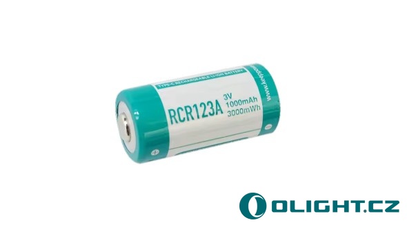 USB-C Keeppower RCR123A 3V 1000 mAh (Li-Ion)