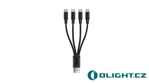 Čtyřnásobný nabíjecí micro USB kabel