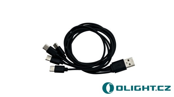 Čtyřnásobný nabíjecí USB-C kabel