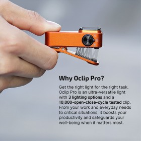 Olight Oclip Pro - oranžová