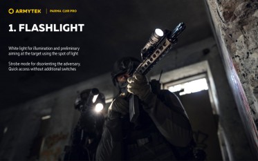 Zbraňová svítilna Armytek Parma C2IR PRO