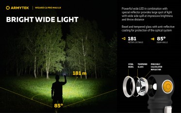 Čelovka Armytek Wizard C2 Pro MAX LR Warm (teplé světlo)