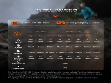 Nabíjecí čelovka Fenix HM65R-T V2.0 - nebula