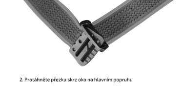 Sada černých popruhů AFH-02 pro čelovky Fenix