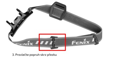 Sada černých popruhů AFH-02 pro čelovky Fenix