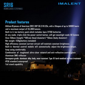 Imalent SR16 55 000 lumenů