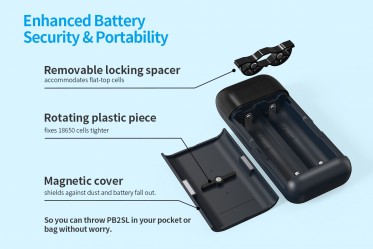 Rychlá USB nabíječka PB2SL pro Li-ion akumulátory