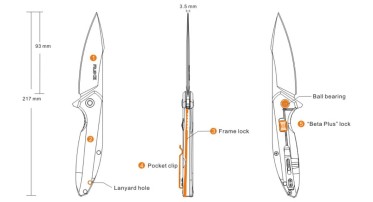 Nůž Ruike P128-SF