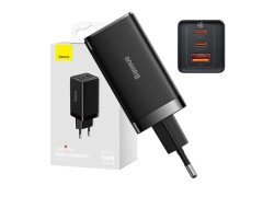 Baseus GaN5 Pro 2xUSB-C + USB (65W) - černá