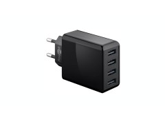 Čtyřkanálový síťový USB adaptér (celkem 6000 mA, 30W)